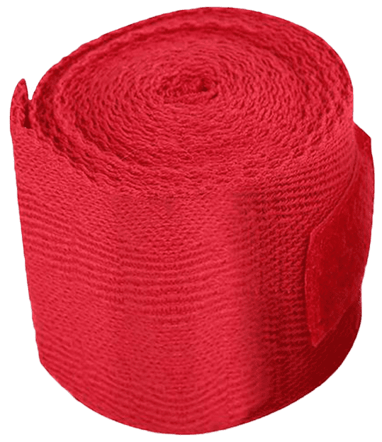 red cotton hand wraps